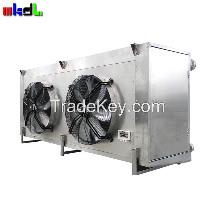 Copper pipe electric defrost evaporator coil for cold room