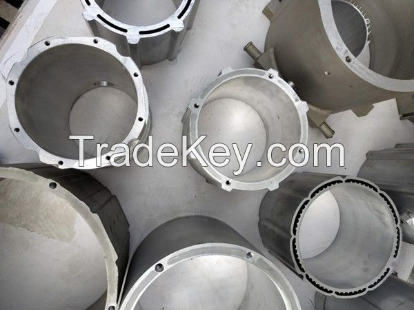 Large size water-cooled motor aluminum shell, motor water channel aluminum shell