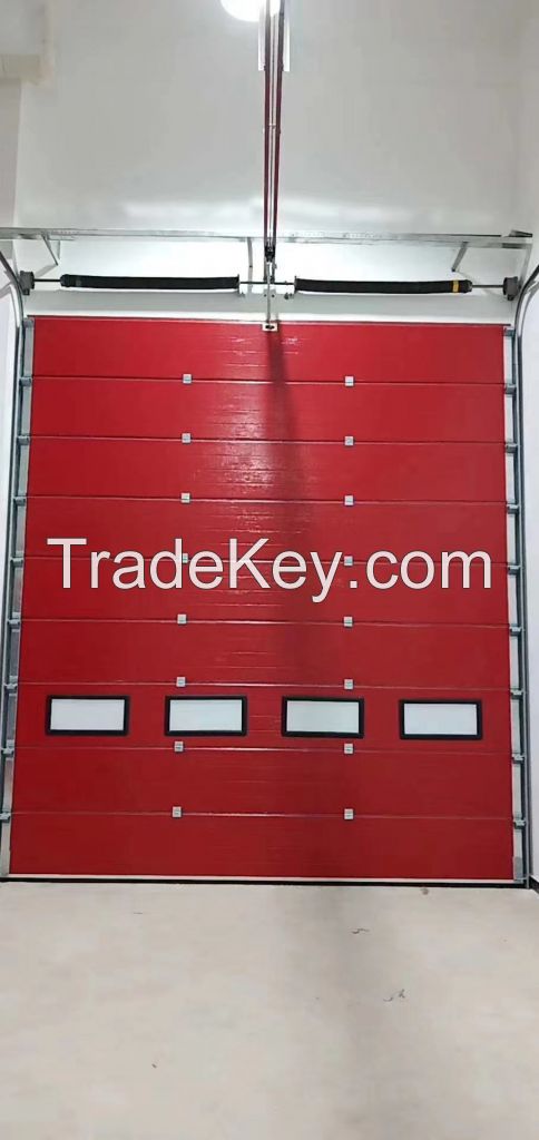 Sandwich panel for industrial door