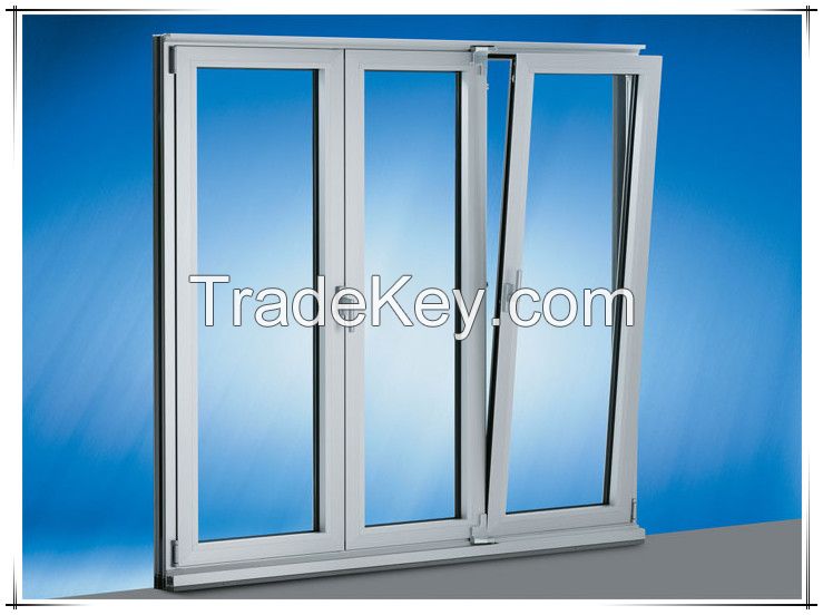 Plastic upvc tilt and turn windows