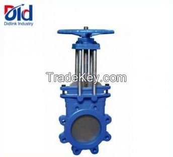 Full Lug Cast Iron Knife Edge Valve, Gate Knife Valve, Valve Gate Controller