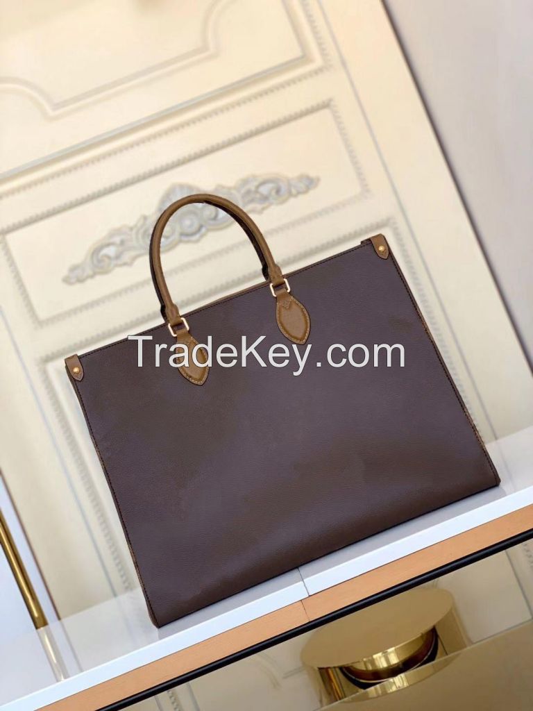 WOMEN HIGH QUALITY DESIGNER MONOGRAM ONTHEGO LARGE TOTE LUXURY HANDBAG