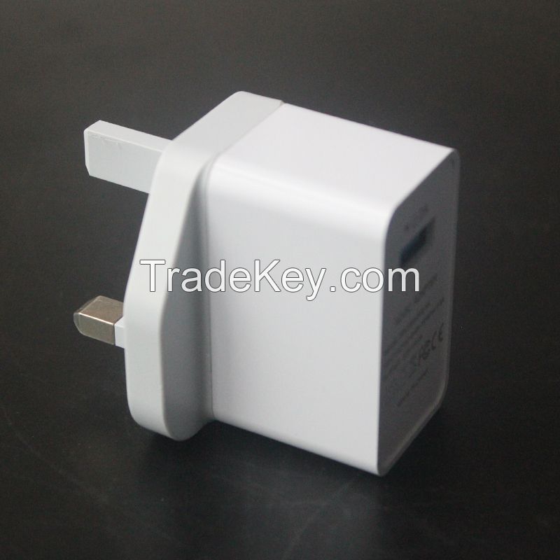 AIRNOLD 5V 2A USB Power Adapter Mains Charger UK Wall Plug Fast Charger