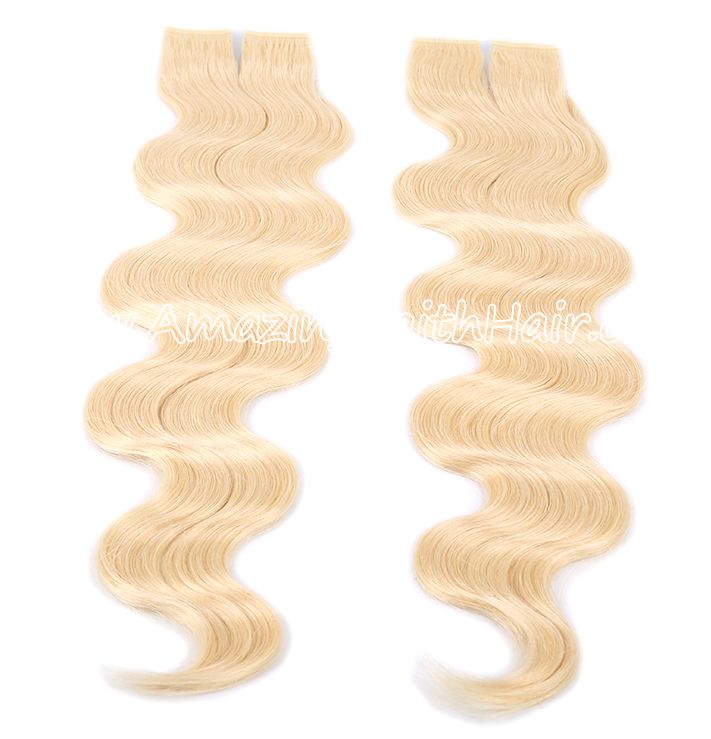 Tape-on Blonde Hair Extensions