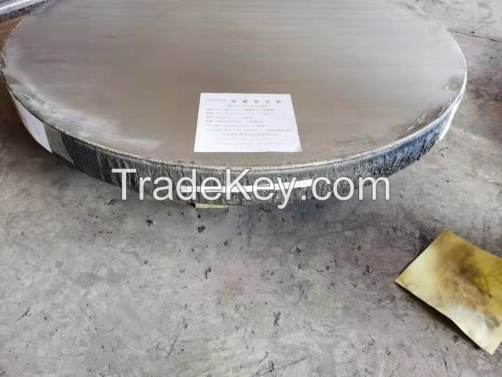 P280GH+SB265Gr1 titanium clad tubesheet for heat exchanger