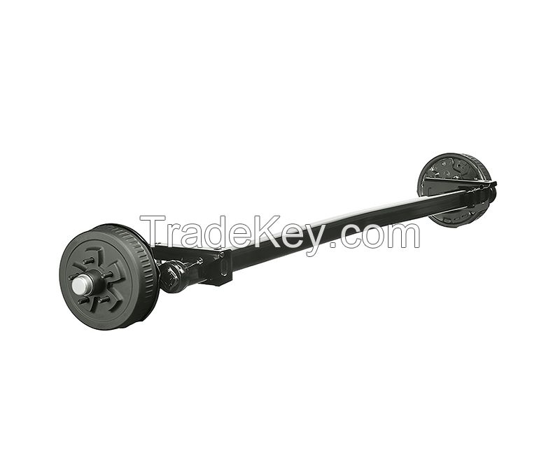 Torsion Axle with Drum Brakes