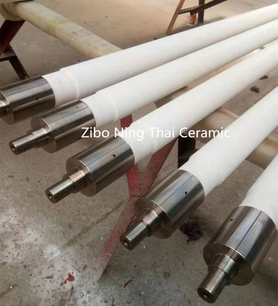 Fused Silica Ceramic Rollers Used In Glass Tempering Furnace