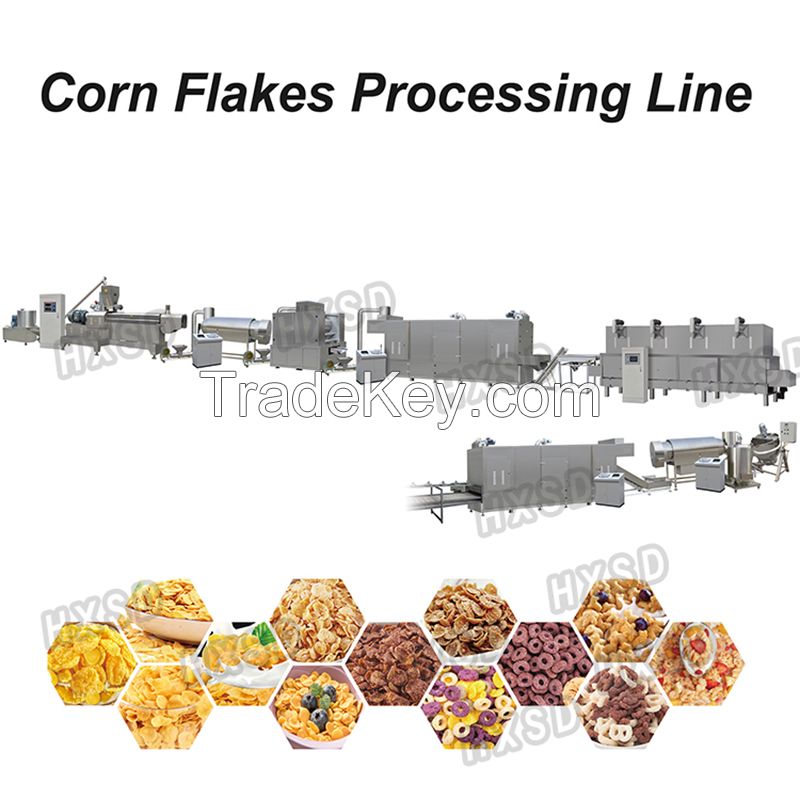 Corn Flakes, Breakfast Cereals Processing Line