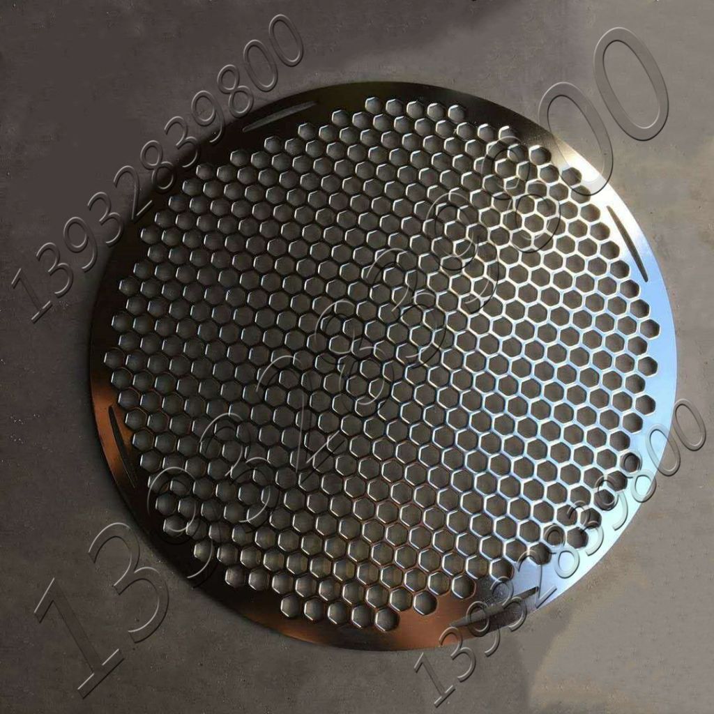 Round Perforated Metal Plate Square Hole Stainless Steel BBQ Grill