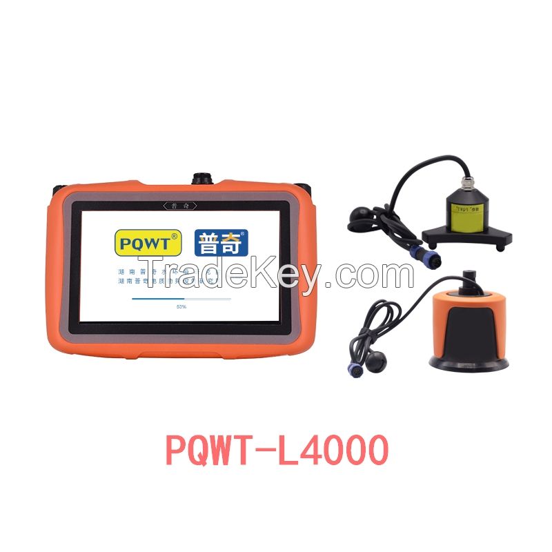 PQWT-L4000 water leak detector with medium probe and square sensor, acoustic shock principle