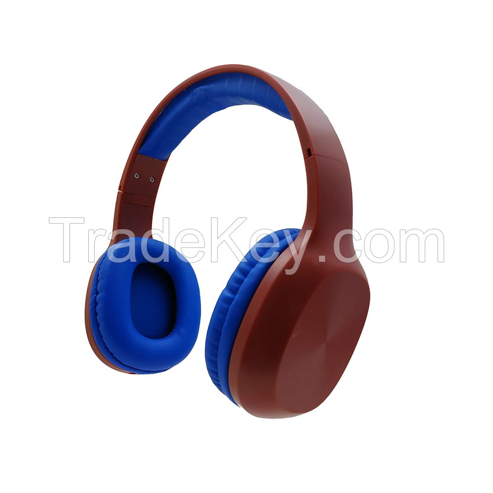 Low cost promotional wholesale music over ear design bluetooth headset