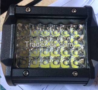 Sell four row 72W 6500K Led Light bar 12V 24V fixture for Truck car lighting