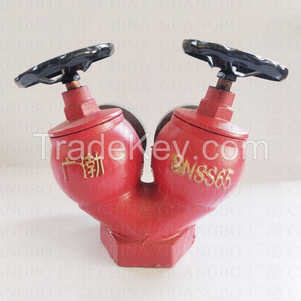 Sell Two Way Two Outlet Fire Hydrant Indoor Type used in building construction China Fujian Guangbo