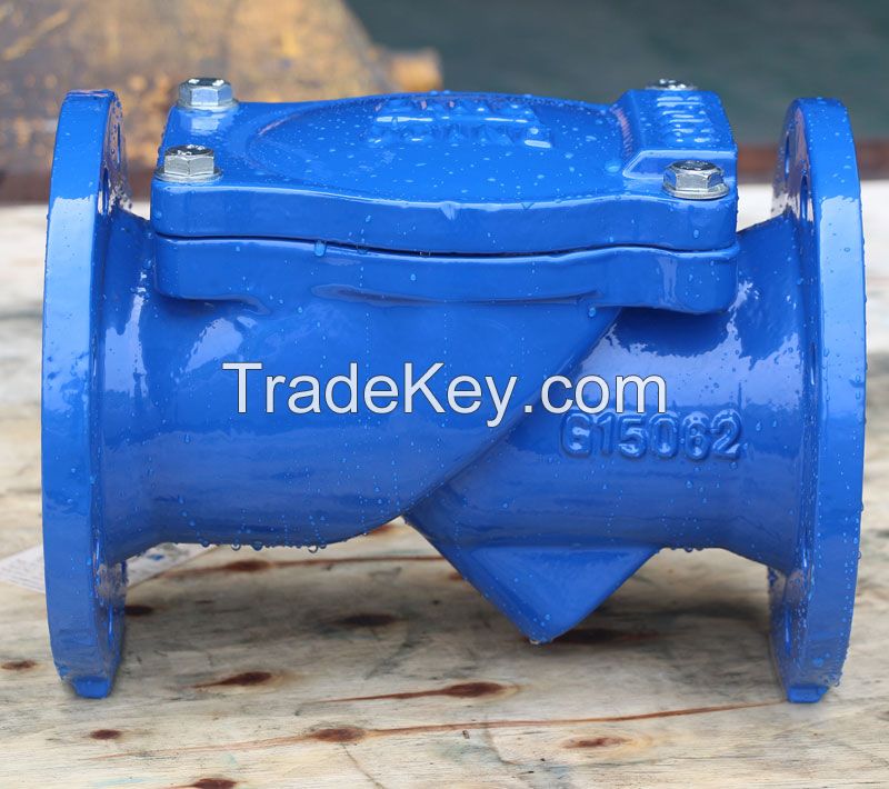 Sell One Way Flanged Check Valve Cast Iron Rubber Seated Flapper Check Valve