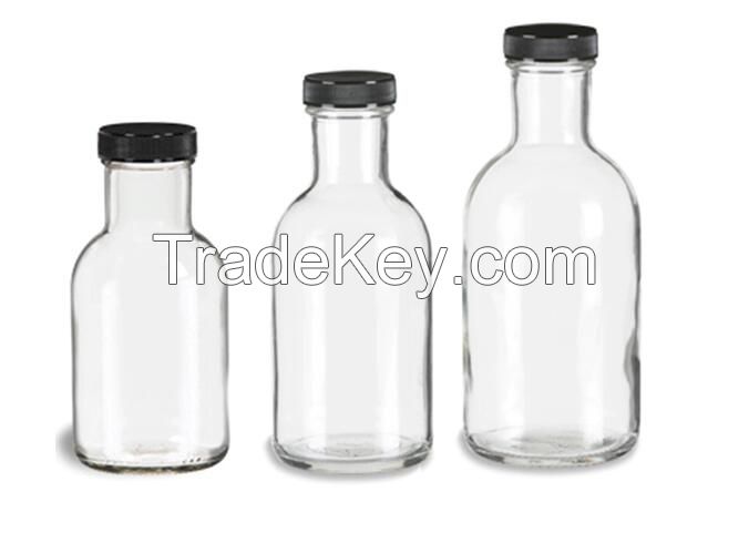 boston round glass bottles