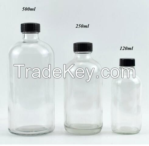 boston round glass bottles