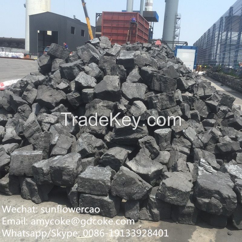 China Leading Manufacturer Low Ash Low Sulfur Foundry Coke Hard Coke 150-300mm