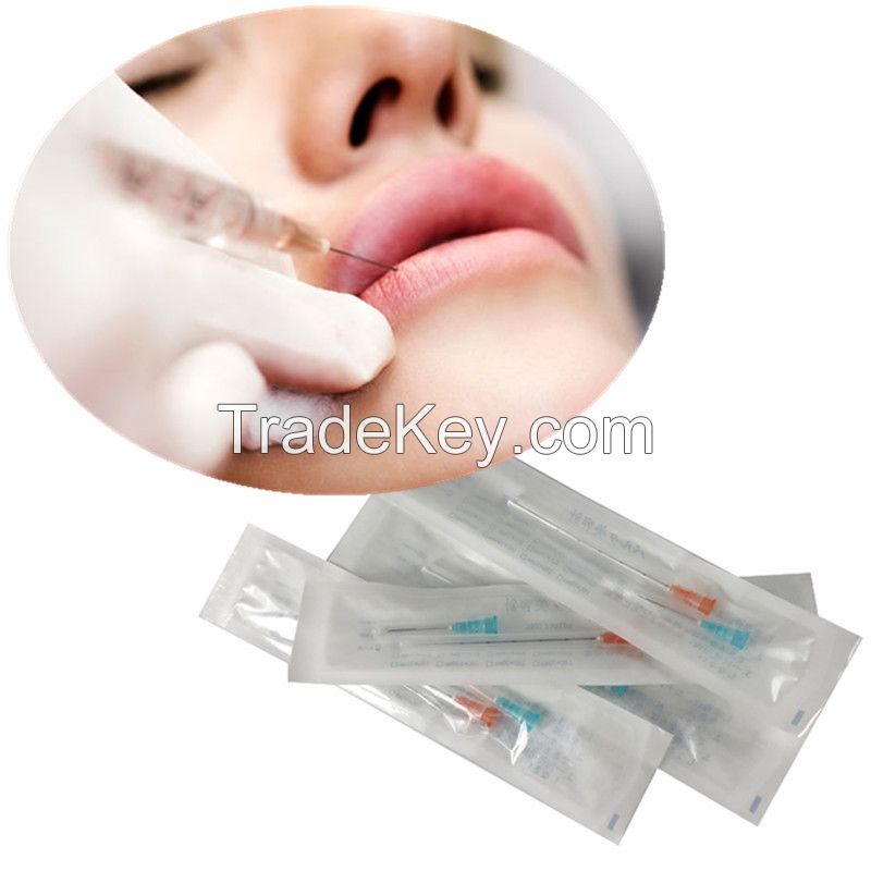 Dermal Fillers Micro Cannula Blunt Tip Needle Single Use Sterilized Blunt Micro Cannula 18g 21g 22g 23G 25g 27g