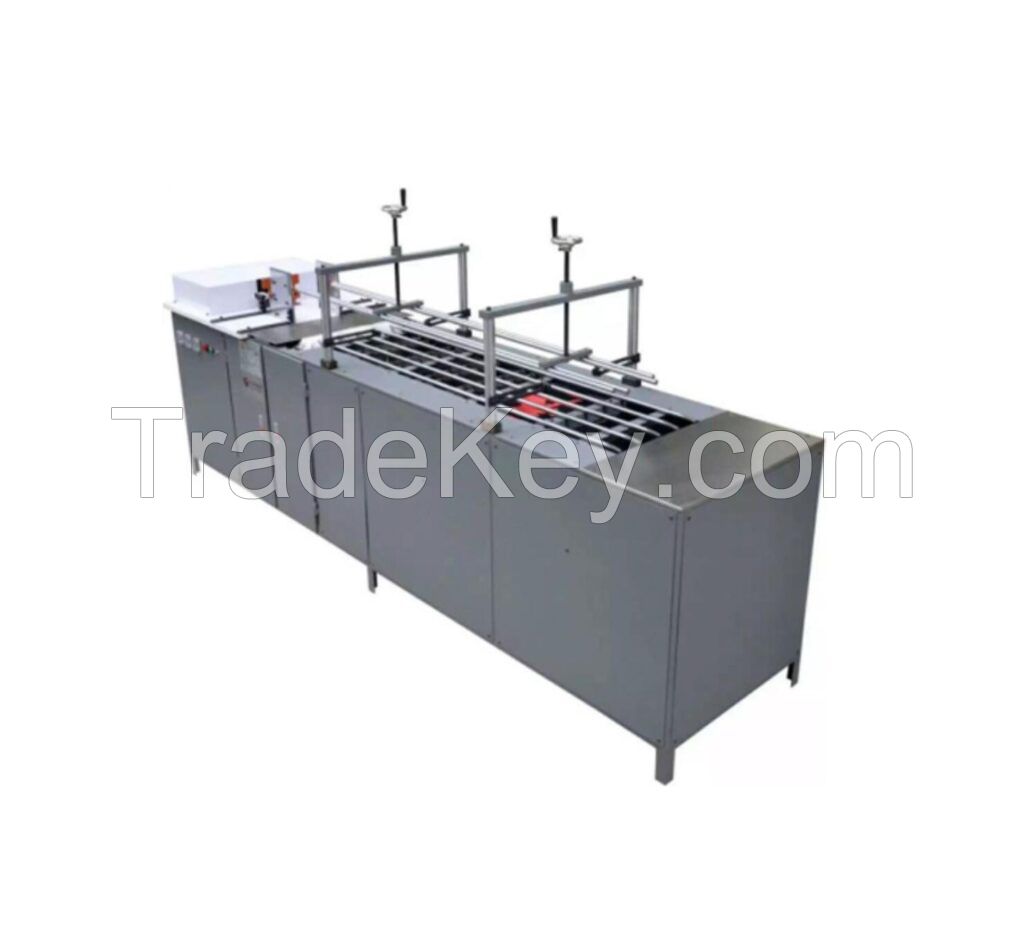 Book block gumming and drying machine