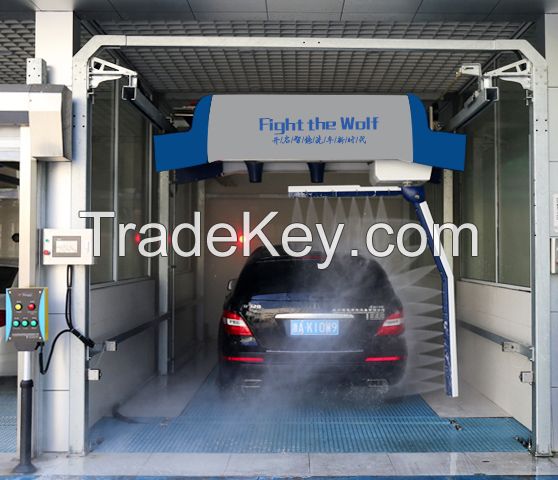 touchless automatic car wash machine, robotic care wash , single arm 360 degree rotating car wash