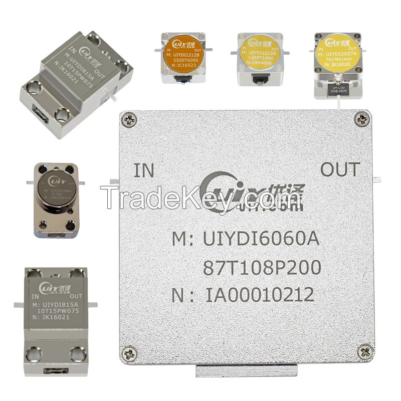 RF microwave components, RF Isolator, Drop-in Isolator, Embedded Isolator, for 3G 4G 5G, GSM CDMA LTE NR, Radar, Satellite, Aerospace, Wireless infrastructure, Power Amplifier