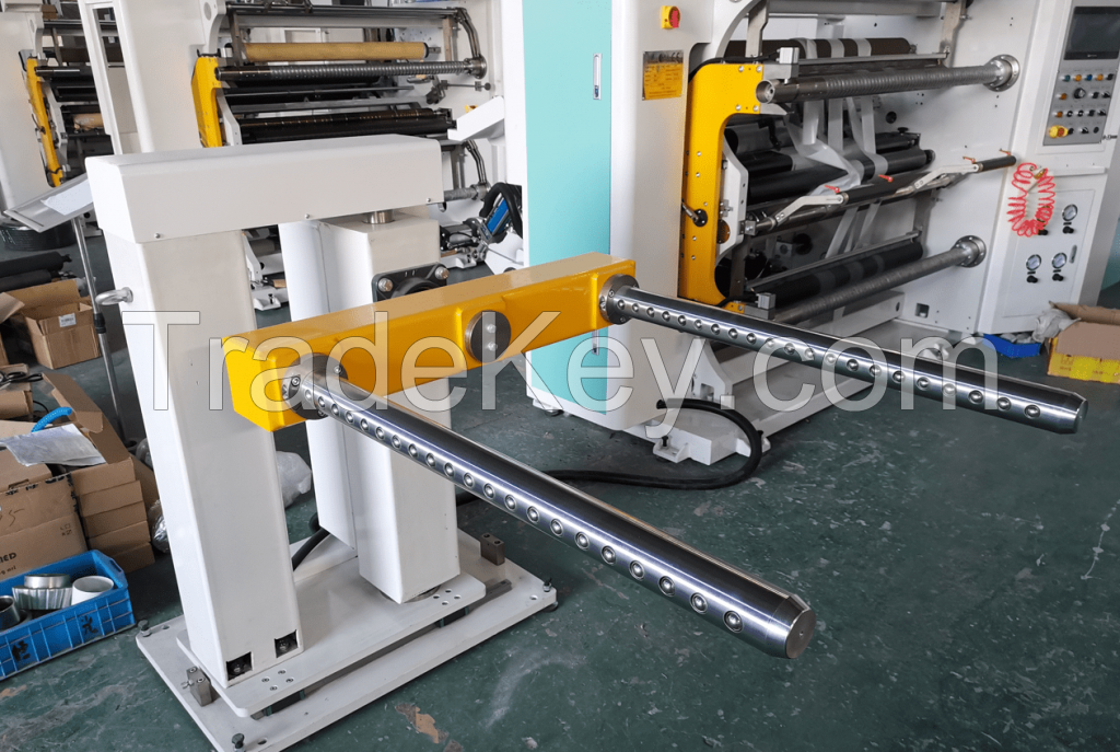 Foil slitter and rewinder machine