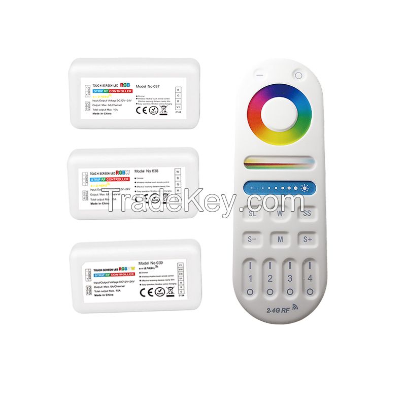 2.4g 4 zone wireless led controller rgb, dimming color, rgb cct led controller