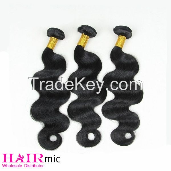 Natural Color Body Wave human hair bundles hair weft hair weaving