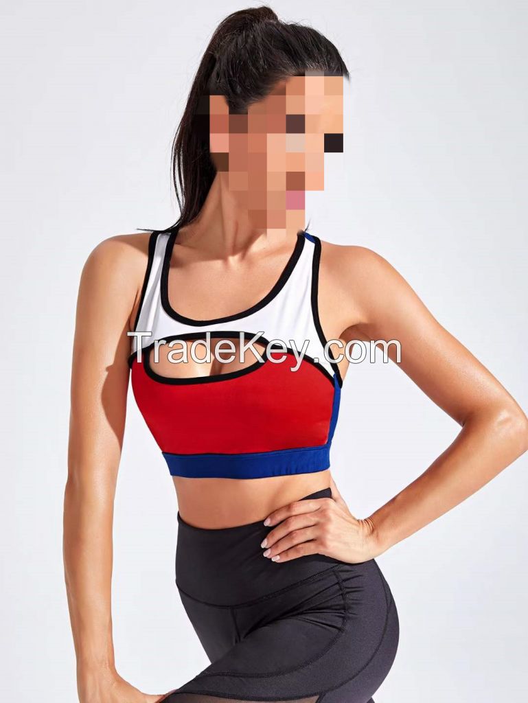 Best Selling ladies yoga fitness tops, fashion ladies fitness bras, Best Qualtity women fitness suit