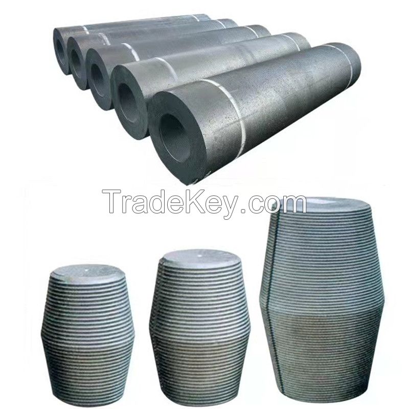 New products Manufacturer HP 450 for arc furnace Graphite Electrode used for EAF/LF With Nipples 3/4 TPI Dia 200 300 400 450