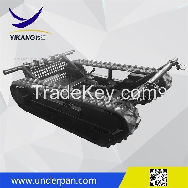 Custom fire fighting robot chassis rubber track undercarriage from China