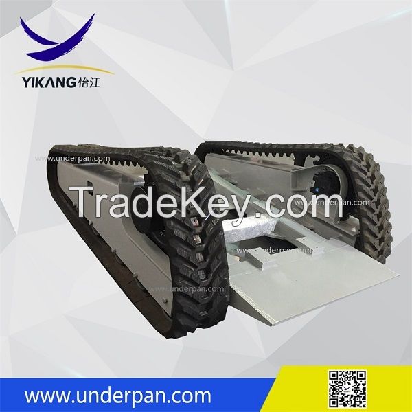 Custom Crawler frie fighting robot undercarriage chassis with rubber track from China YIKANG