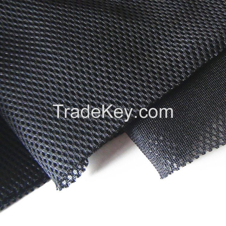 Great Quality Black Sandwich Air Mesh Fabric with 160GSM For Cushions Cover or Wheel Chair