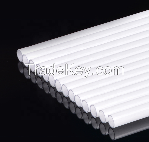 Opaque Quartz Glass Tube Milky White Quartz Tube Lighting Tube Silica frosted glass tube