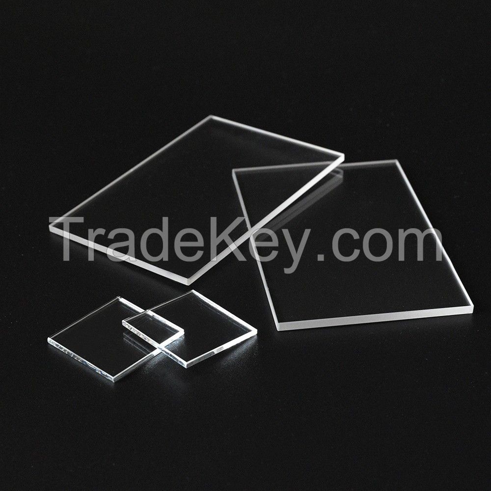 Square Customized shaped quartz plate optical window quartz glass plates quartz instrument plate