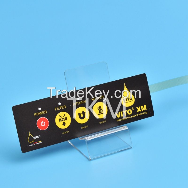 Embossed PET / PC Single Membrane Switch Panel For Medical Equipment