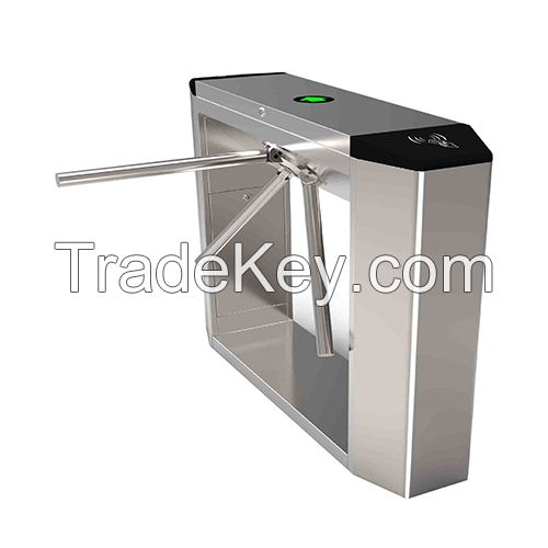 Security half-height tripod gate turnstile provides efficient crowd control solutions for secured applications