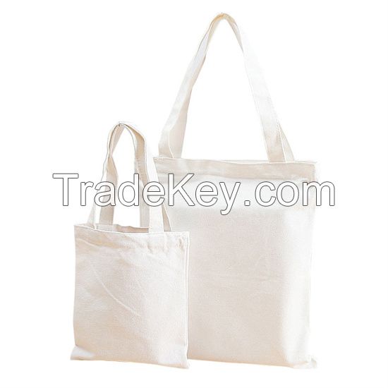 Eco-Friendly Foldable Canvas Bag Blank Solid Color Shopping Bag Women Handbags Shopping Bags