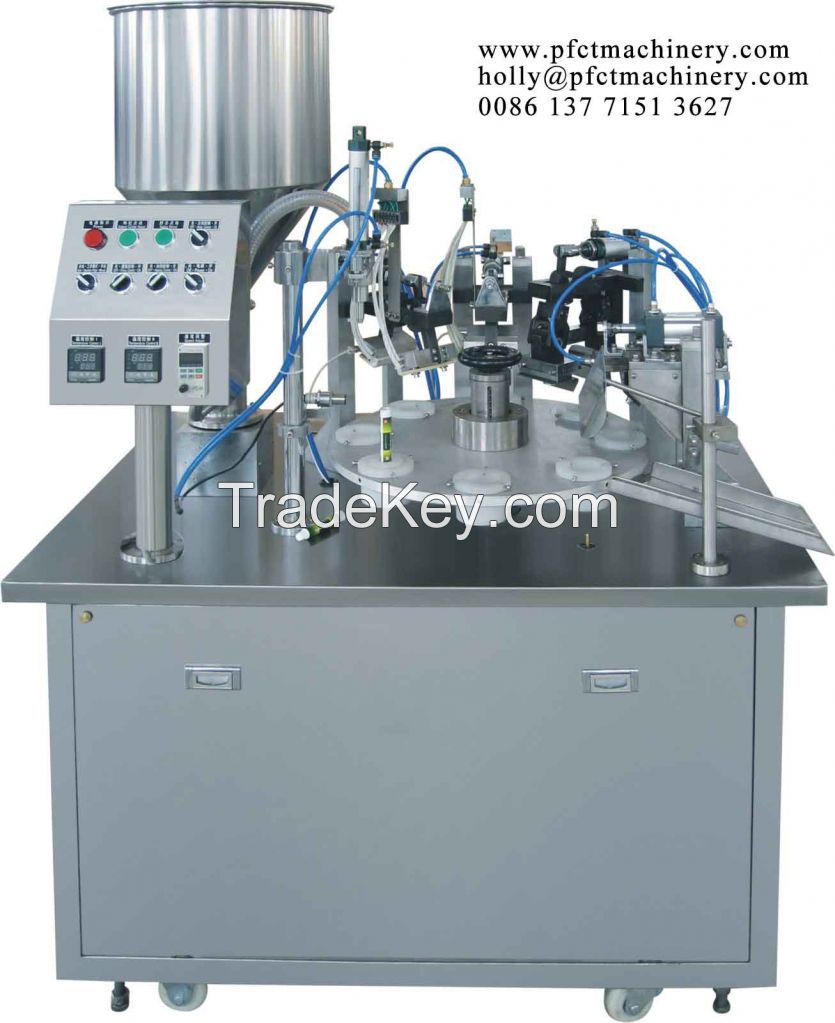 FGF-5 Semi auto plastic tube filling sealing machine