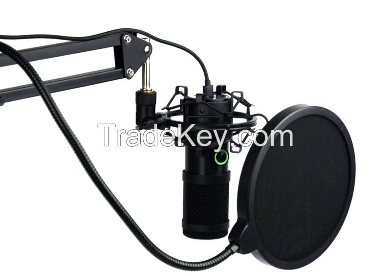 Studio microphone, microphone for gaming, microphone for streaming, 192K microphone