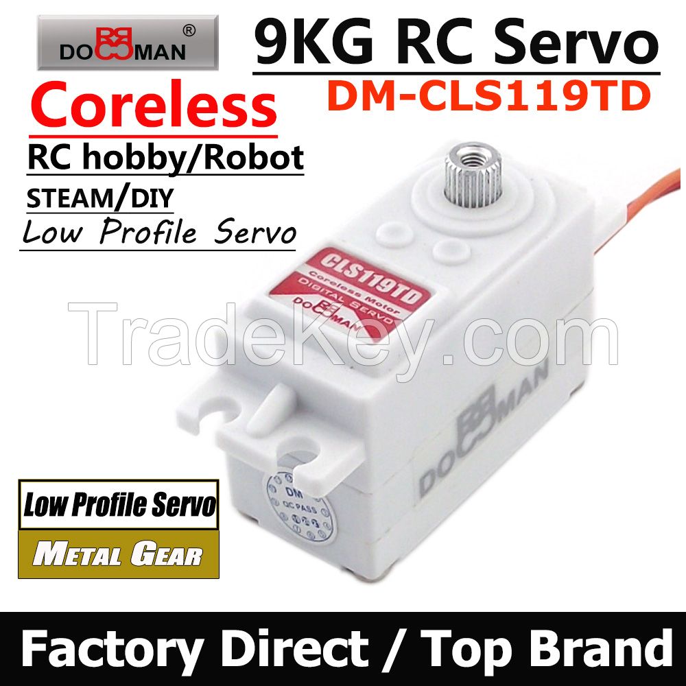 CLS119TD low profile servo metal gear coreless rc digital servo