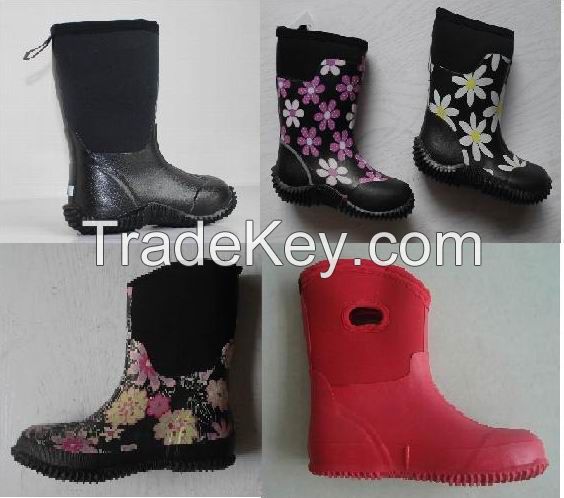 Various Kid Neoprene Boots, Children neoprene shoes, Child Neoprene Boot, Cheap Neoprene Boots, New Fashion Rain Boots, China Neoprene Rain Boots