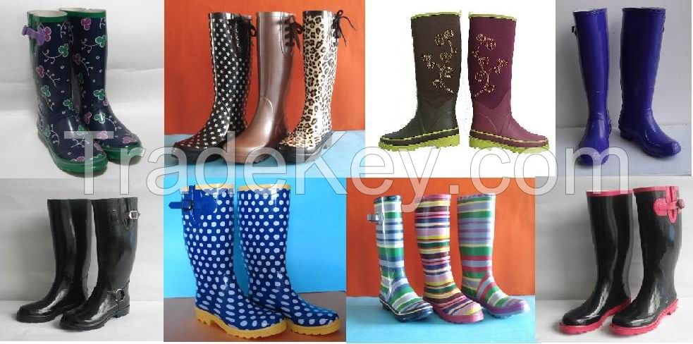 Various Waterproof Rubber Rain Boot, Colourful Women Rubber Boot, Wellington Boot, Rubber Boots