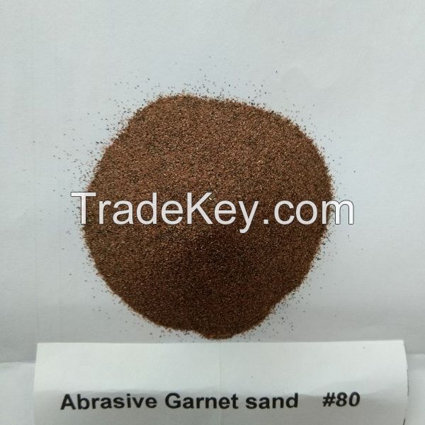 natural garnet sand 80 mesh for CNC waterjet cutting sand 80 mesh grain abrasive