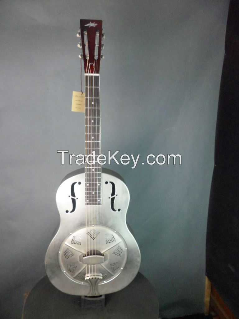 12 Fret Singlecone Metal Body Resonator Guitar