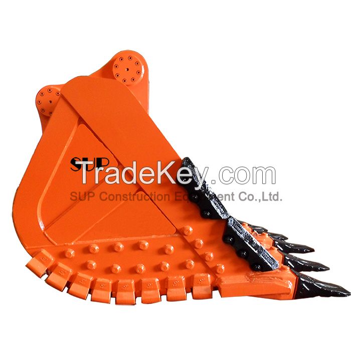 Excavator rock bucket