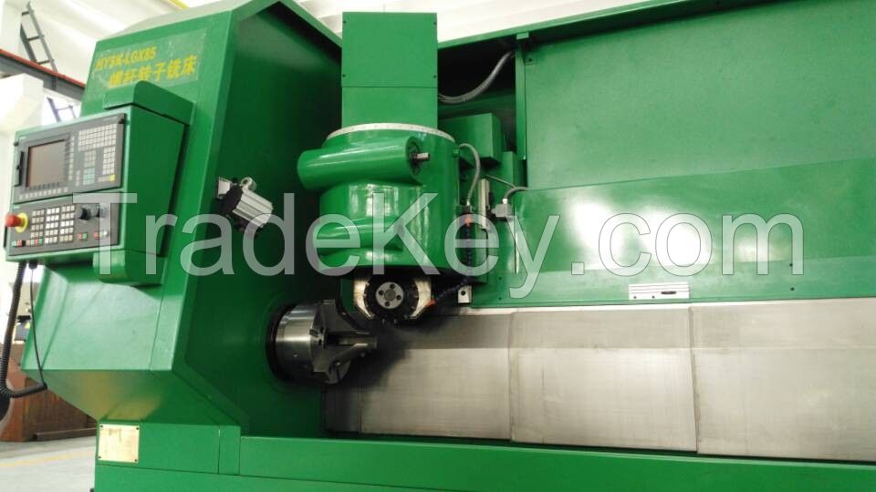 Spiral milling machine for screw pump rotors