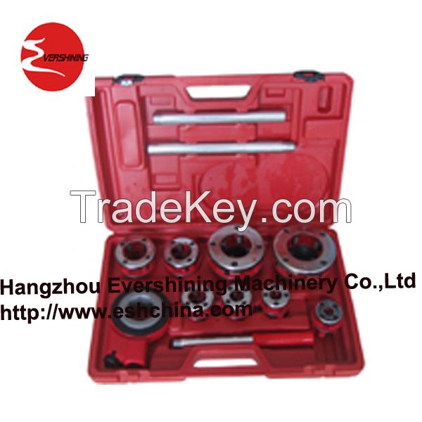 ratcheting pipe threader set