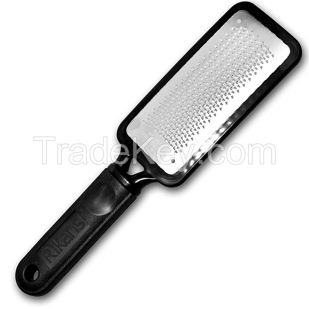 foot rasp foot file and Callus remover. Best Foot care pedicure metal surface tool to remove hard skin. Can be Used on both wet and dry feet, Surgical grade stainless steel file