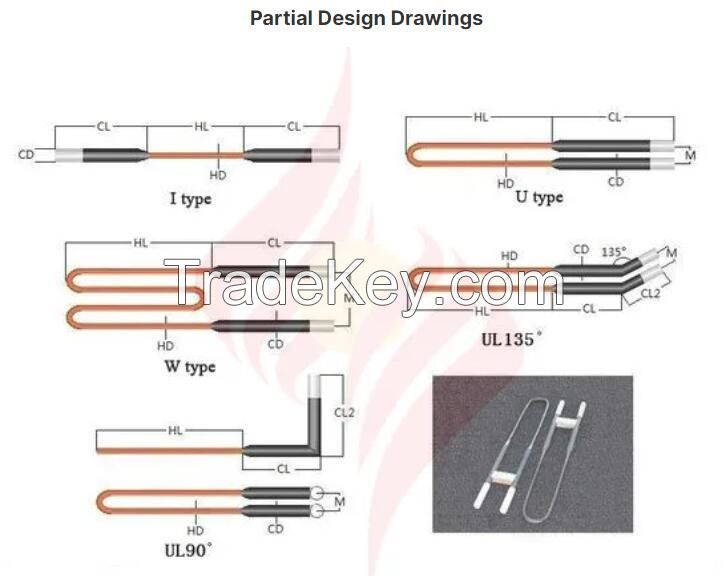 Mosi2 heating element